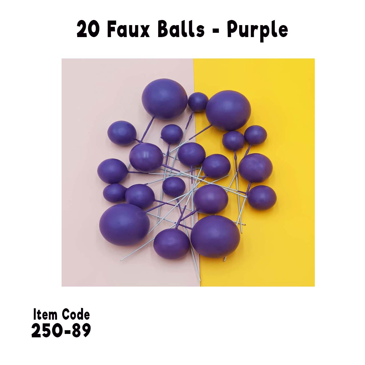 20 Faux Ball - Purple